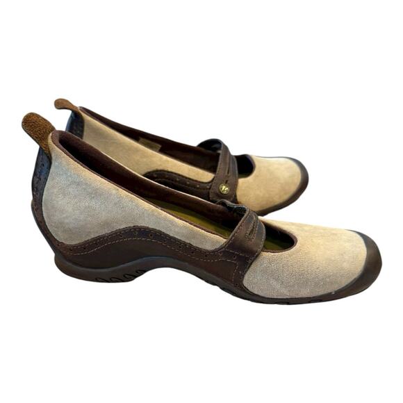 Merrell Plaza Bandeau Mary Jane Comfort Walking Shoes Tan Suede Women US 8.0 - Picture 9 of 10